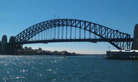 The Harbour Bridge in SYDNEY!!